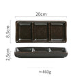 Japanese Porcelain Three-Compartment Serving Tray – With Integrated Dipping Well