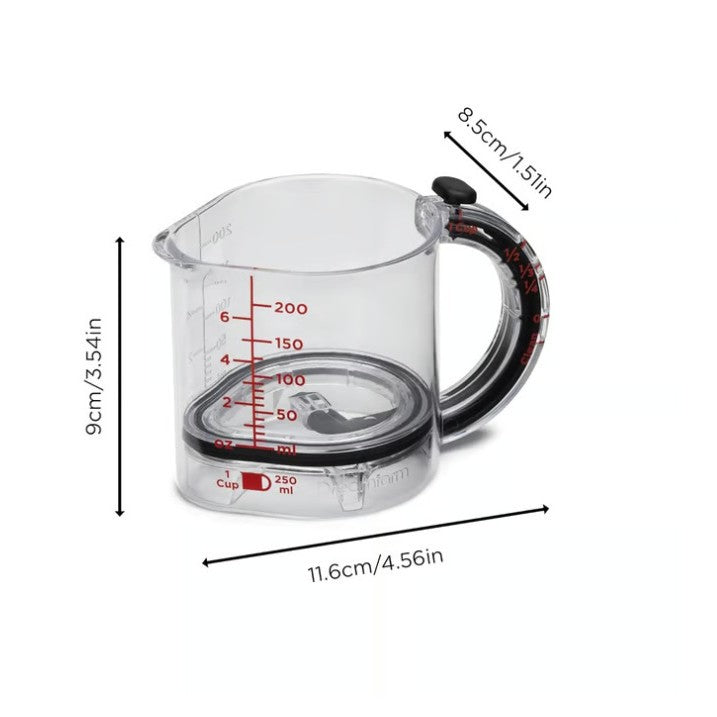 4-In-1 Adjustable Measuring Cup for Baking/Cooking
