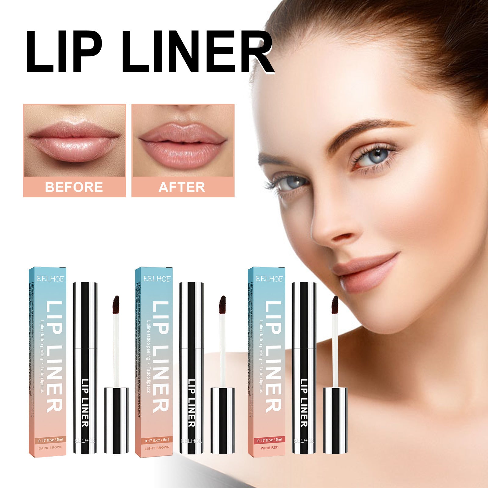 Stripping Lip Liner outline - Waterproof