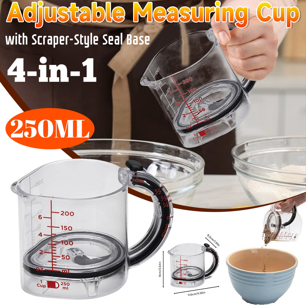 4-In-1 Adjustable Measuring Cup for Baking/Cooking