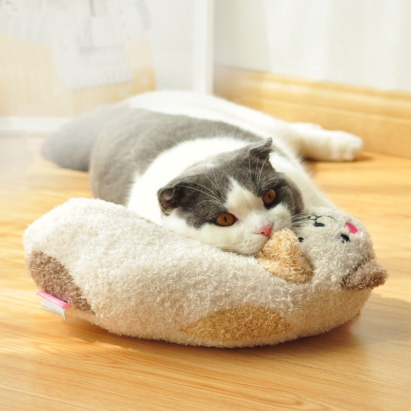 Interactive Pillow-Shaped Cat Play Stick