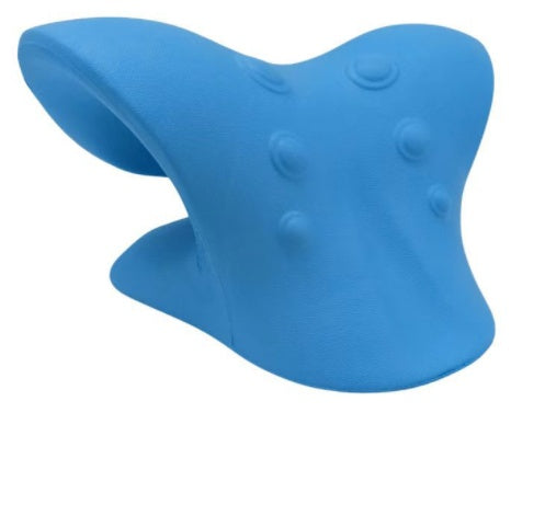 6-Roller Cervical Neck Massager: Ergonomic Swan Design w/ Natural Jade Scraping Tool | Pain Relief for Office Workers