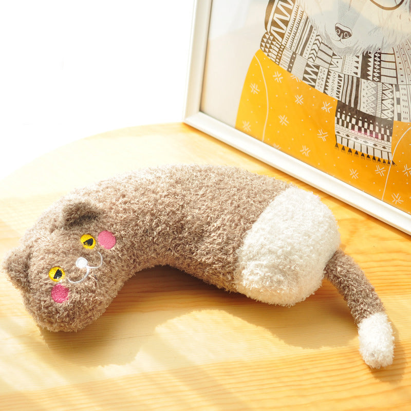 Interactive Pillow-Shaped Cat Play Stick