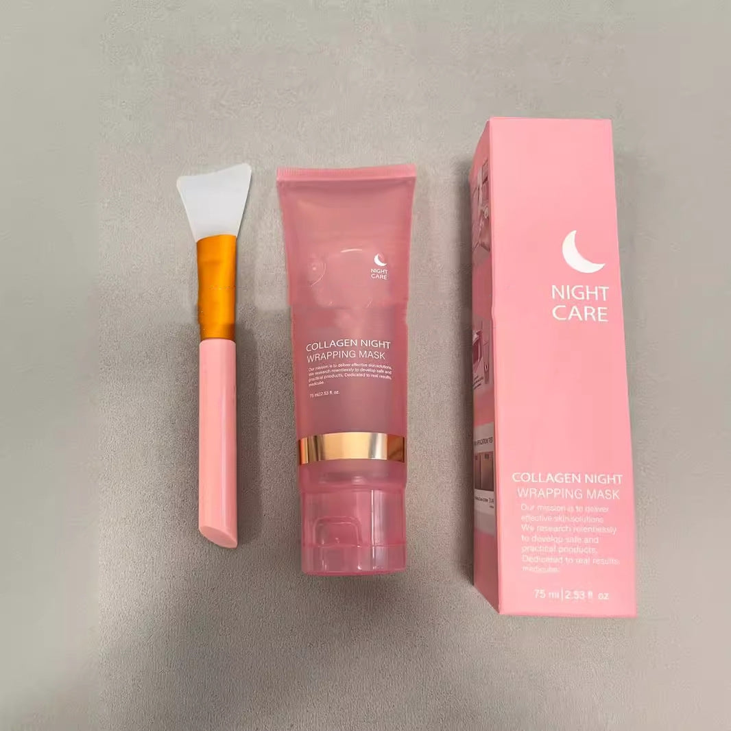 Night care face Mask Collagen Wrapping Mask Natural Ingredients Firming Elasticity & Hydration Anti-wrinkle For Skin Care