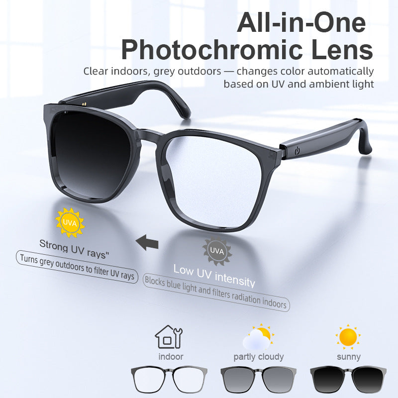 Real-Time Translation Glasses: Bluetooth 5.3 w/ Photochromic Lenses | 50+ Languages