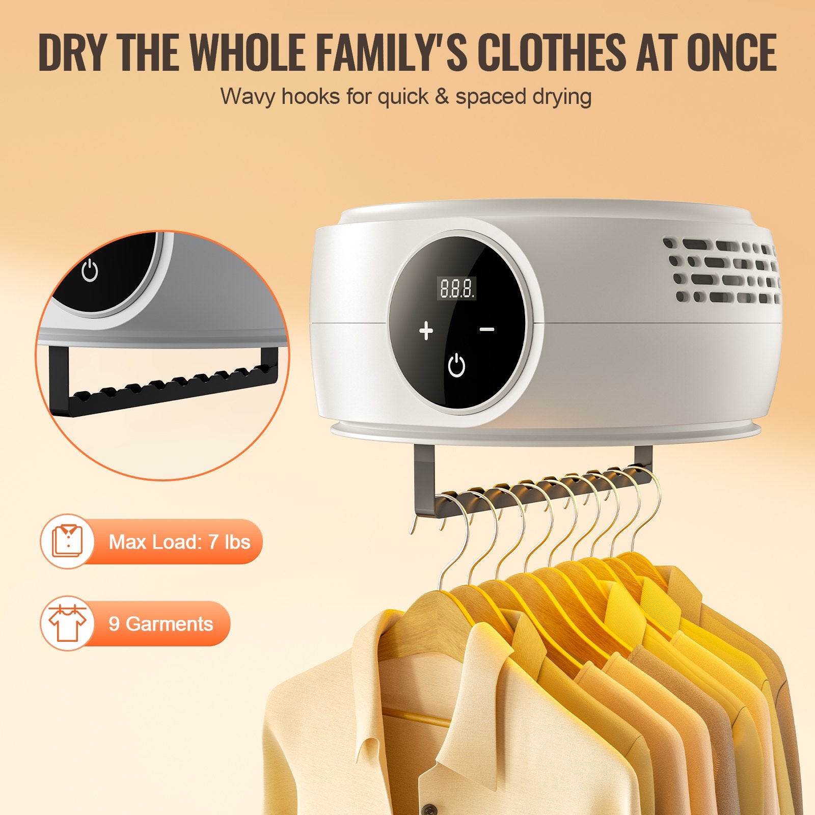 Portable Clothes Dryer, compact and lightweight for your family needs